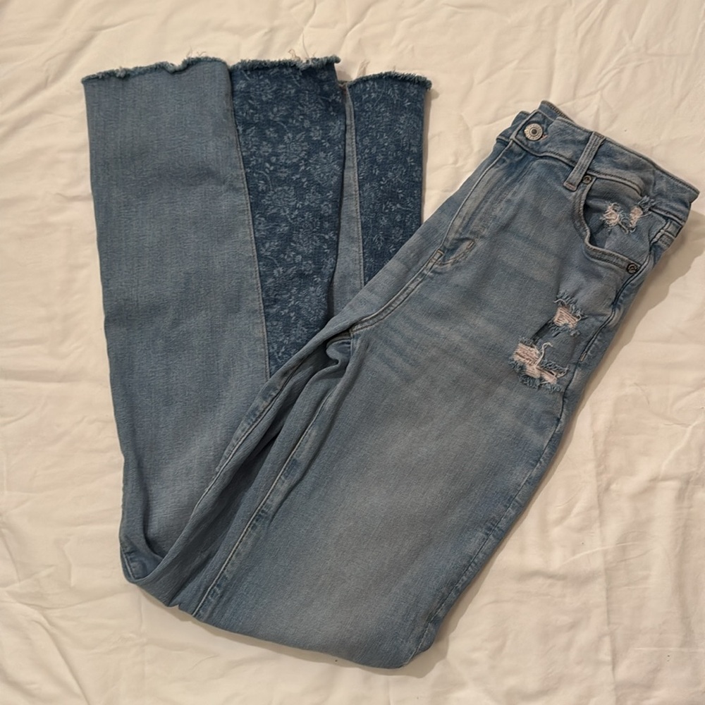 American Eagle Super Hi-Rise flare size 8 X-LONG